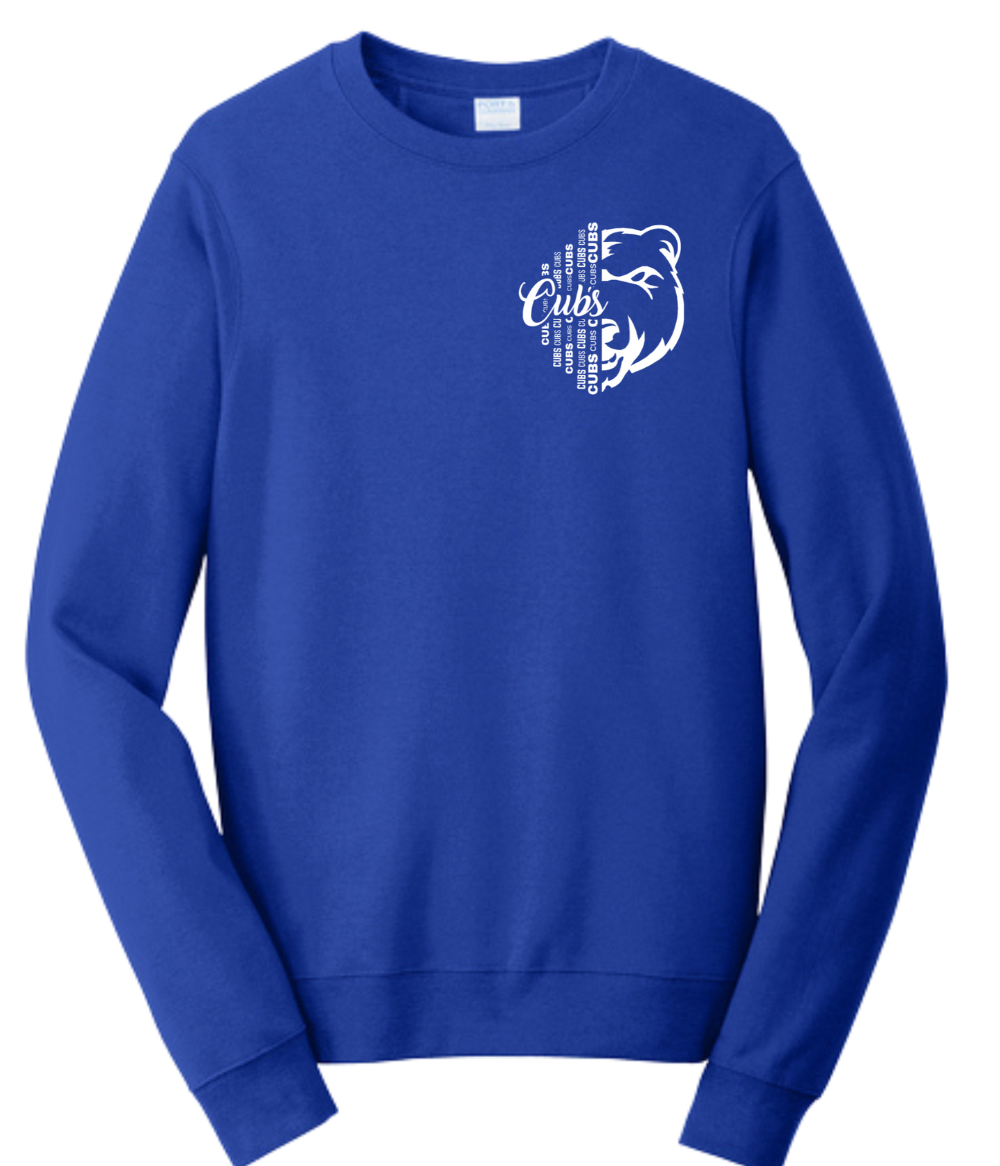 Adult Crew Sweatshirt - 1/2 Face Cub