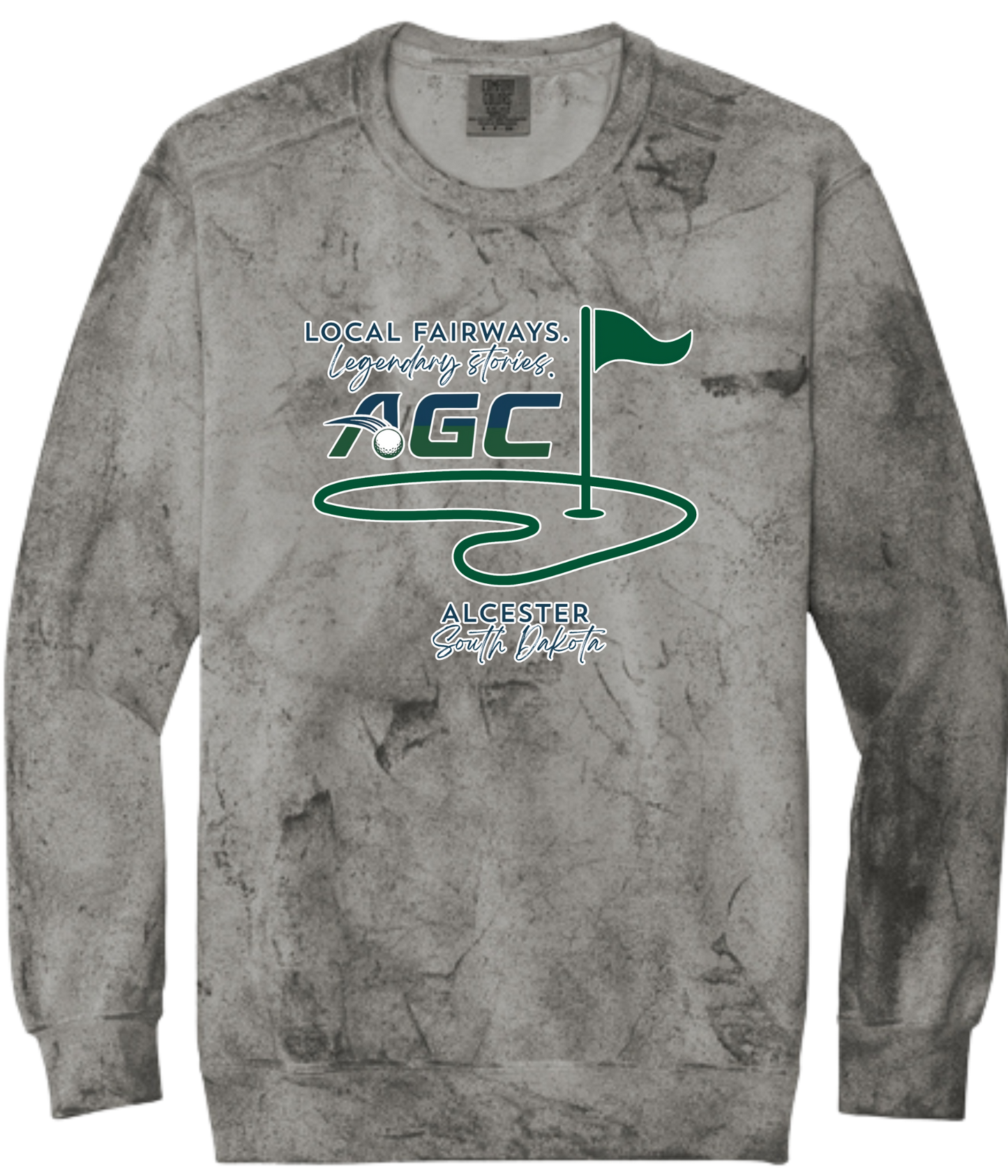 Alcester Golf Course - Color Black Crewneck- Local Fairways