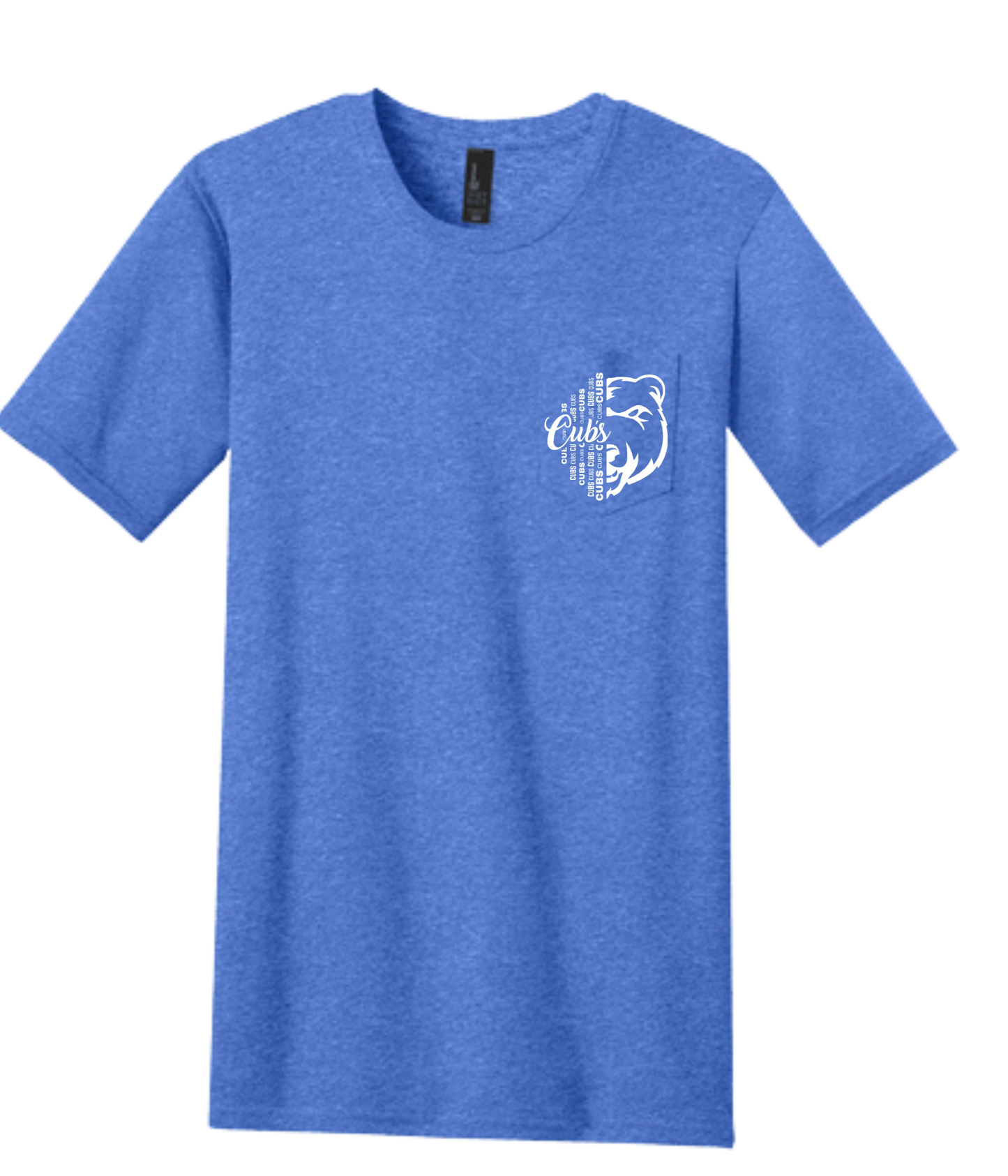 Adult T-shirt with Pocket - 1/2 Face Cub