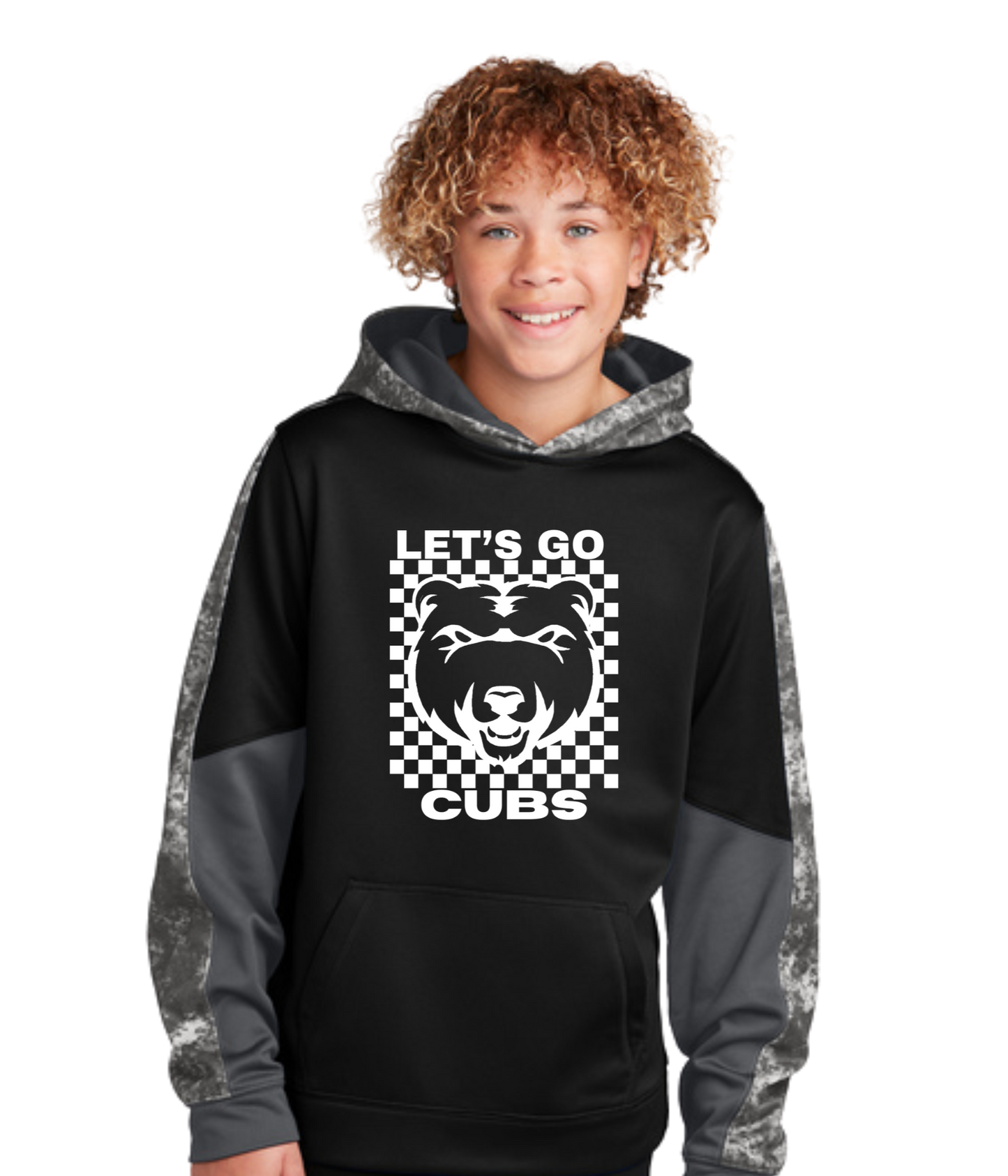 Youth Sport-Wick Hoodie - Let's Go Cubs