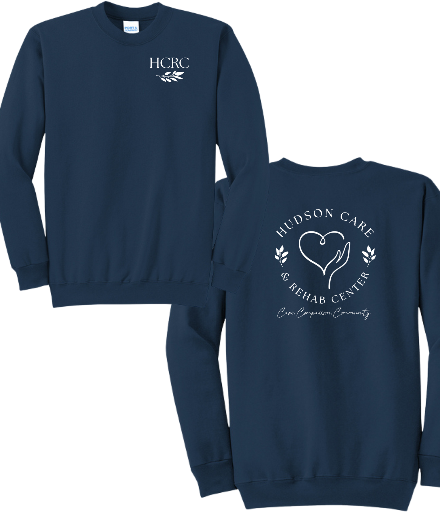 Hudson Care & Rehab - Port & Co Crewneck - Vine