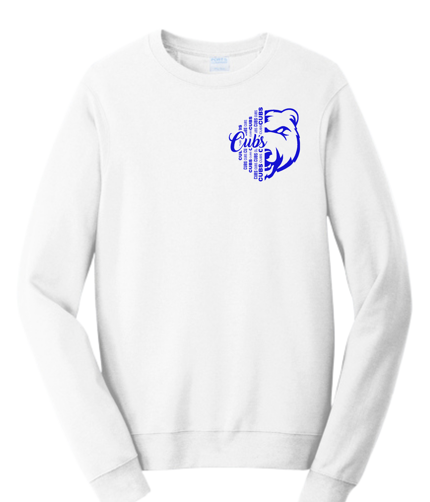 Adult Crew Sweatshirt - 1/2 Face Cub