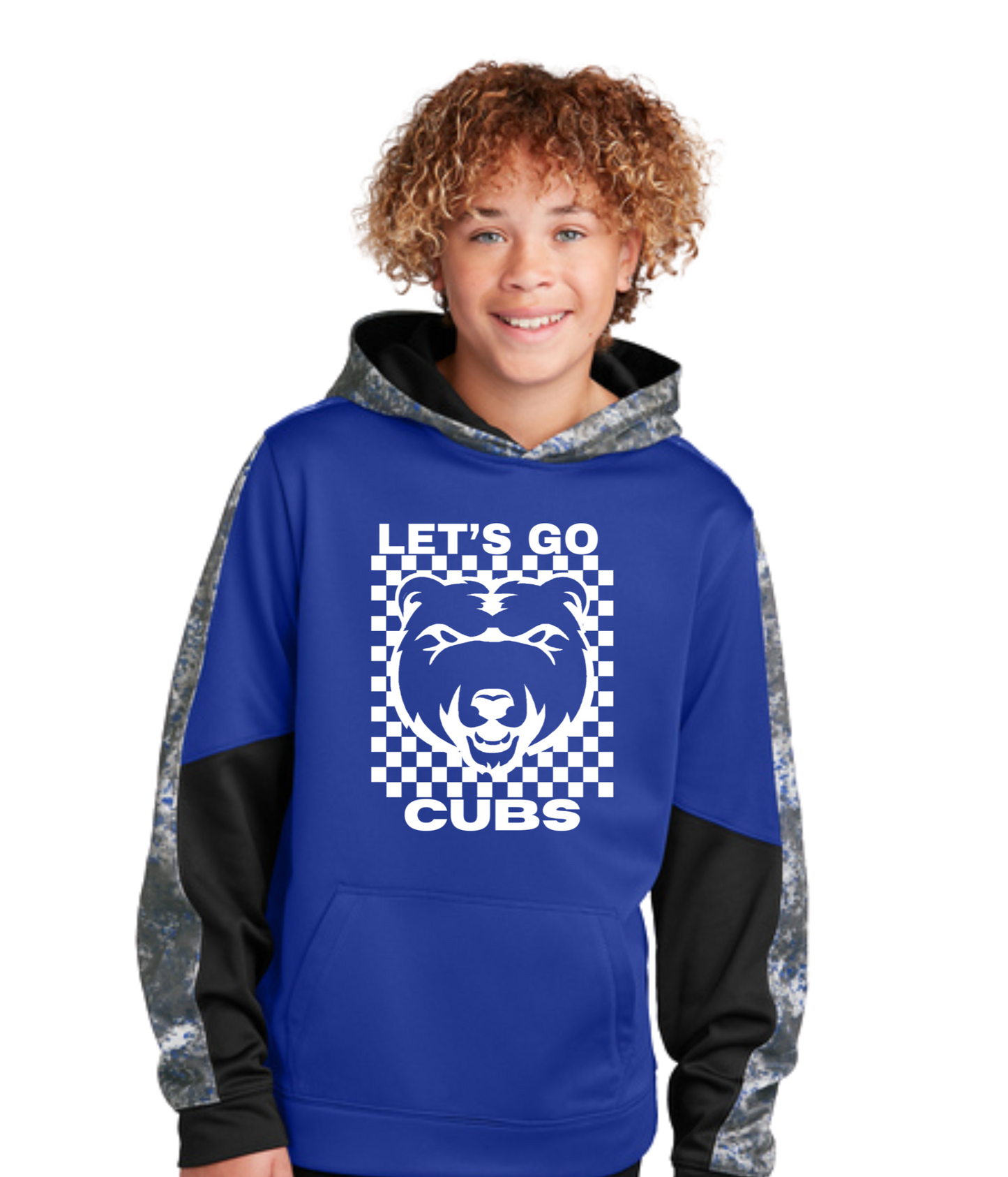 Youth Sport-Wick Hoodie - Let's Go Cubs