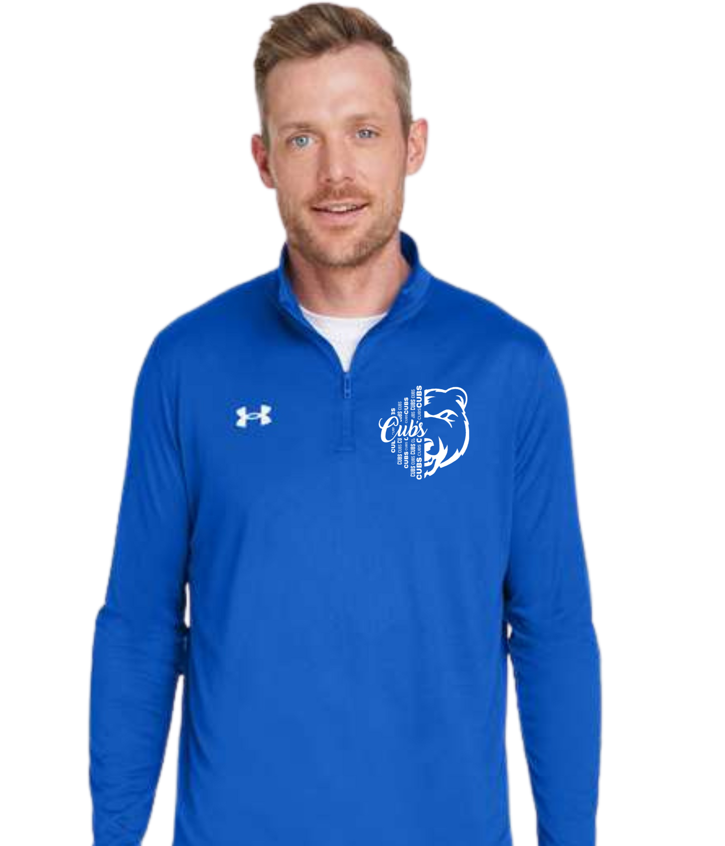 Men's Under Armour 1/4 zip - 1/2 Face Cub
