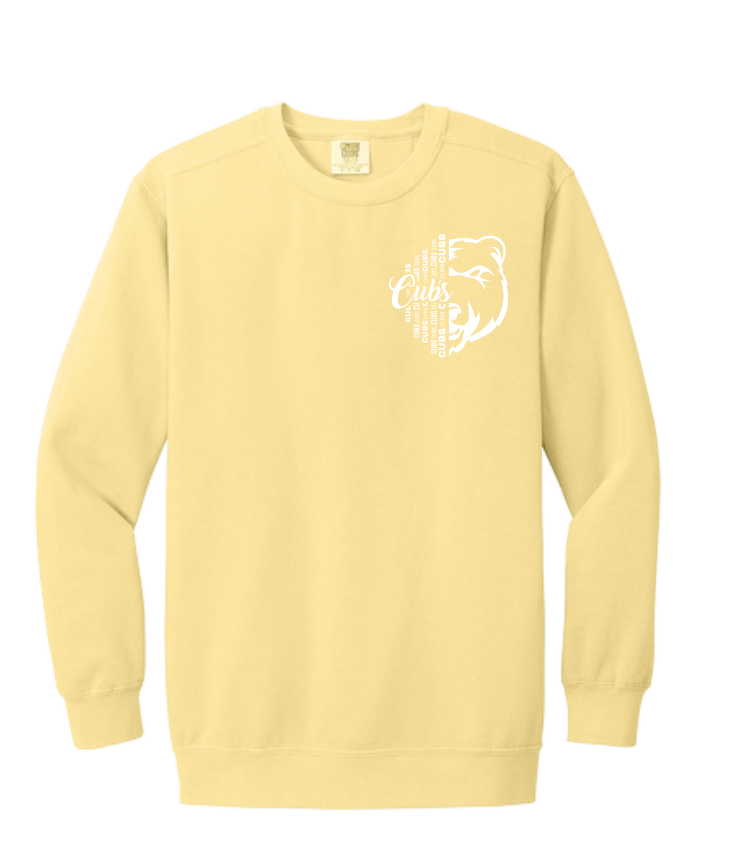Adult Comfort Color Crew - 1/2 Face Cub