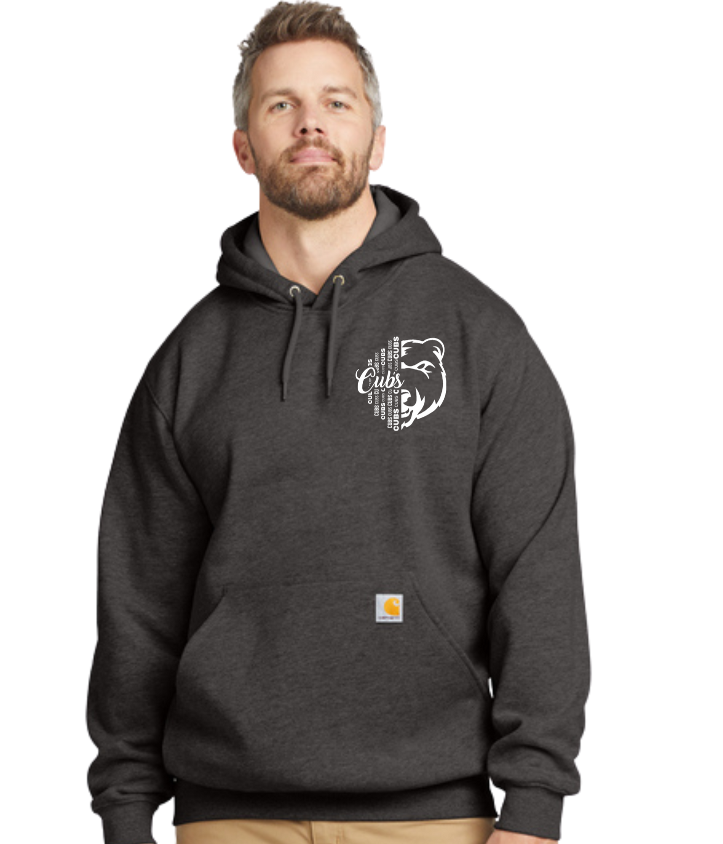 Adult Carhartt Hoodie- 1/2 Faced Cub