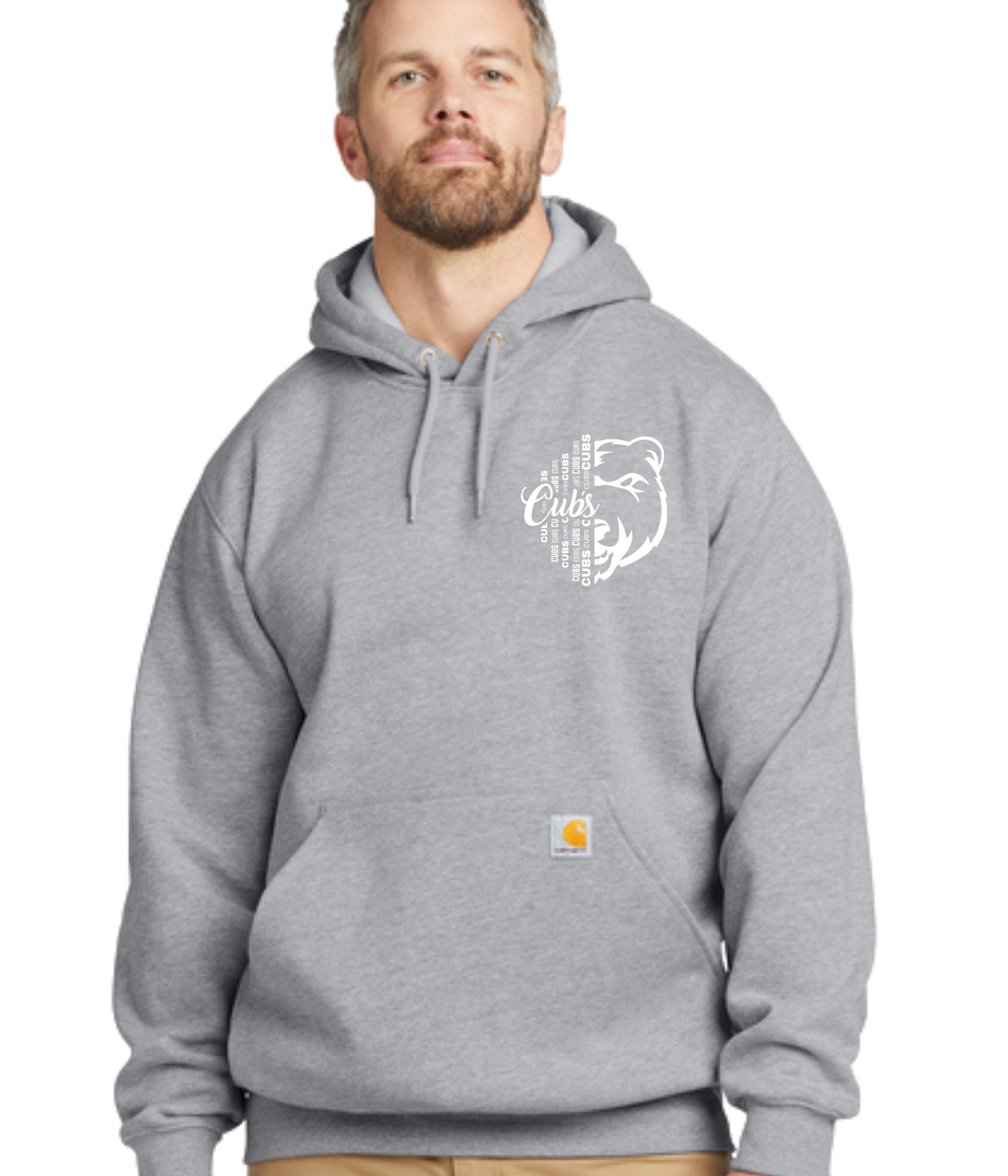 Adult Carhartt Hoodie- 1/2 Faced Cub
