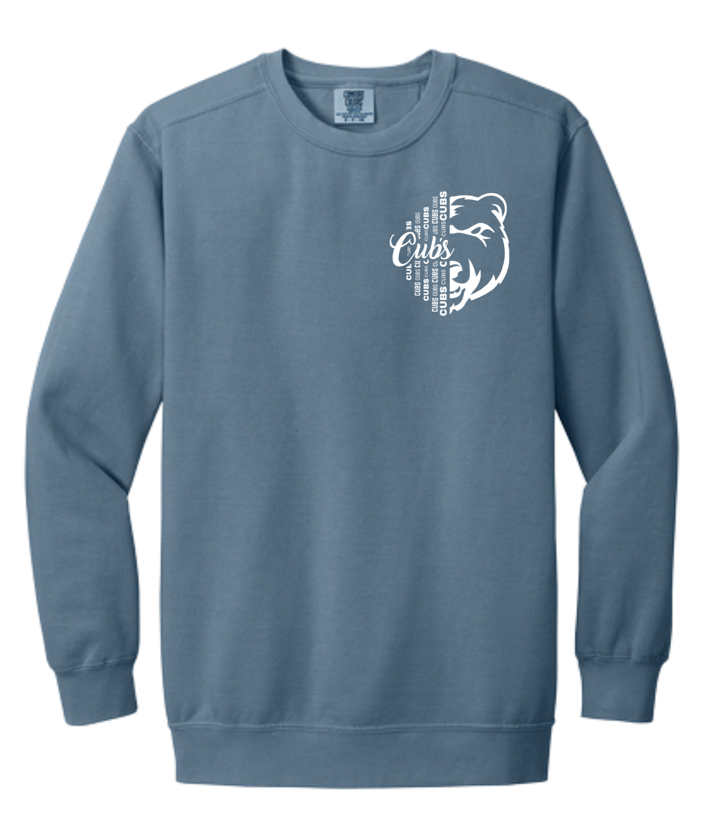 Adult Comfort Color Crew - 1/2 Face Cub