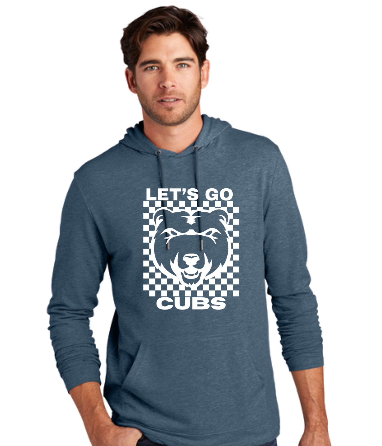 Adult Featherweight Hoodie- Let's Go Cubs