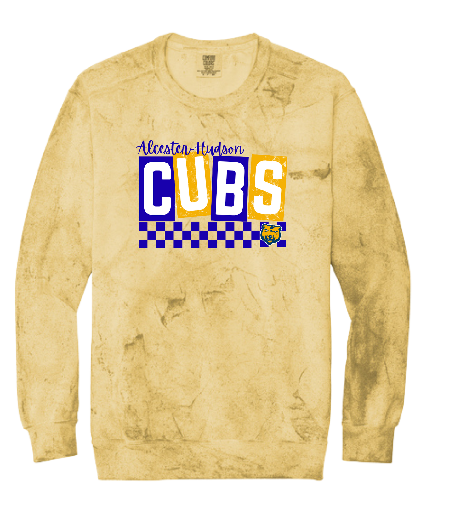Alcester-Hudson - Comfort Color Color Blast Crew- Checkered (Copy)