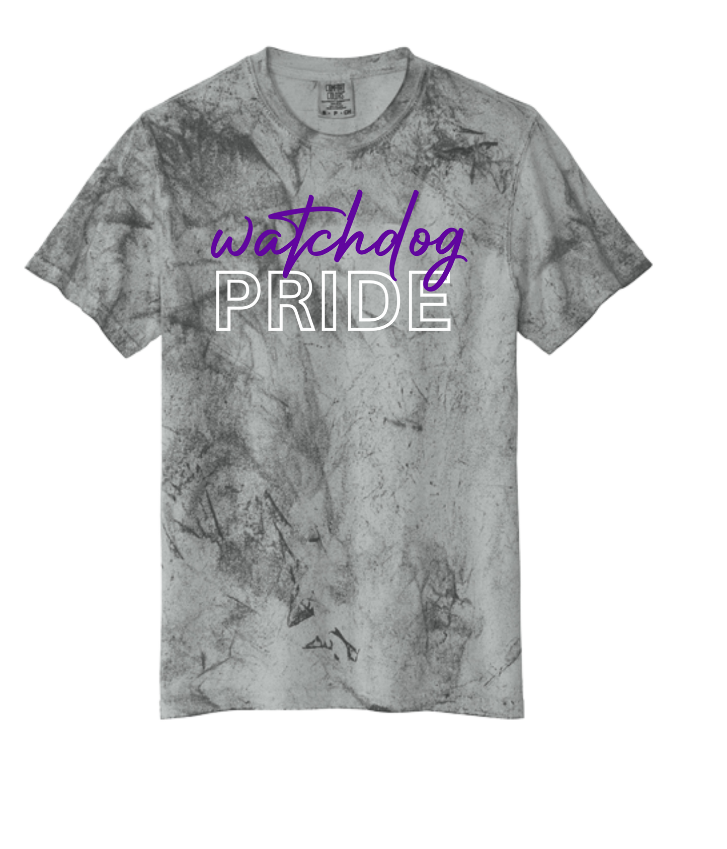 Watchdog Pride Tee - Grey Tie Dye