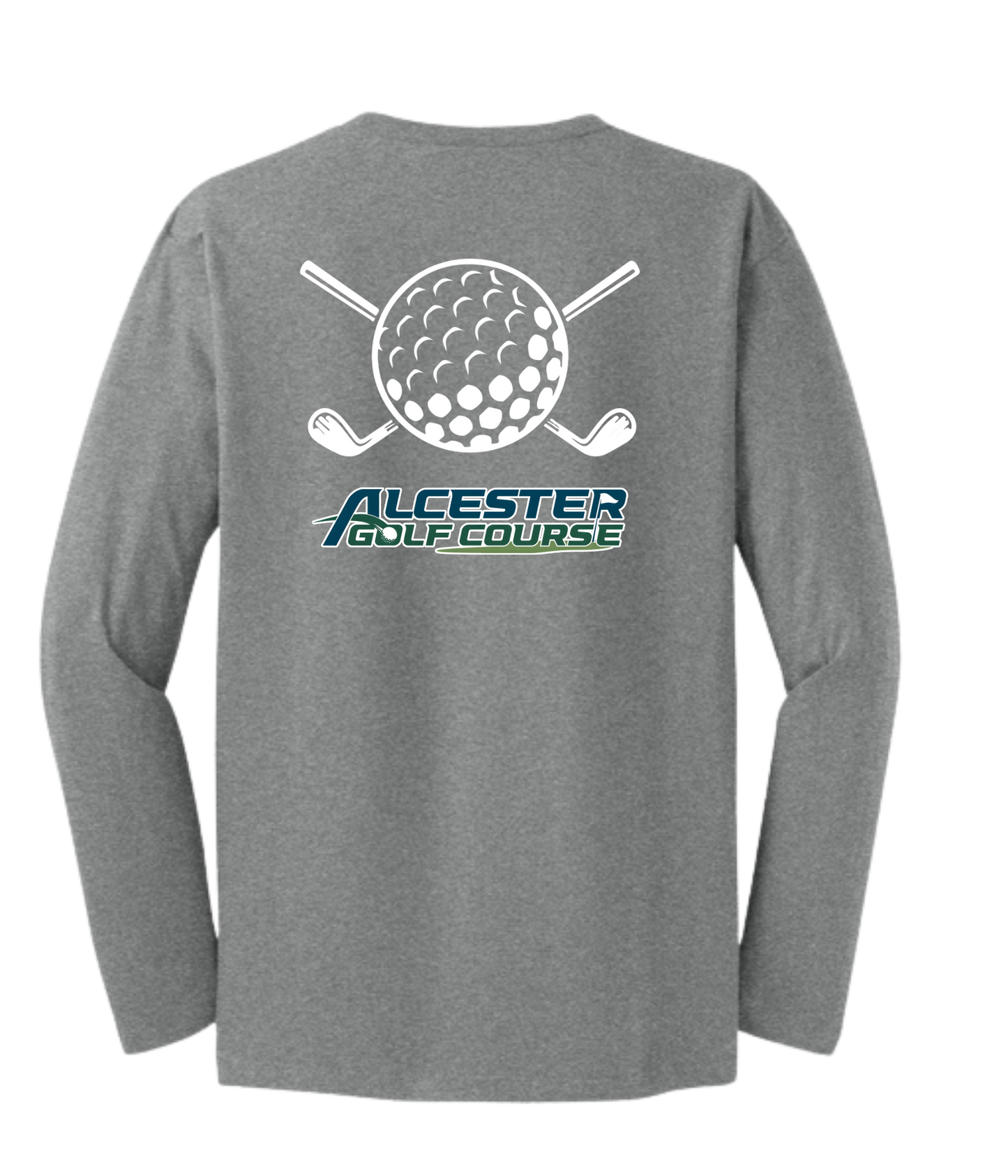 Alcester Golf Course - Unisex Long Sleeved Tee -Golf Ball