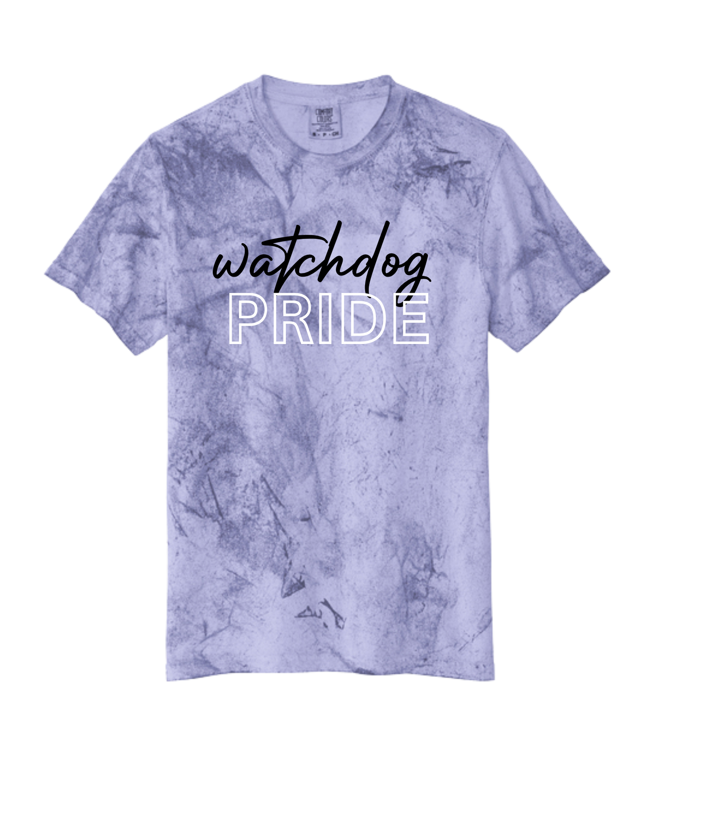 Watchdog Pride Tee - Purple Tie Dye
