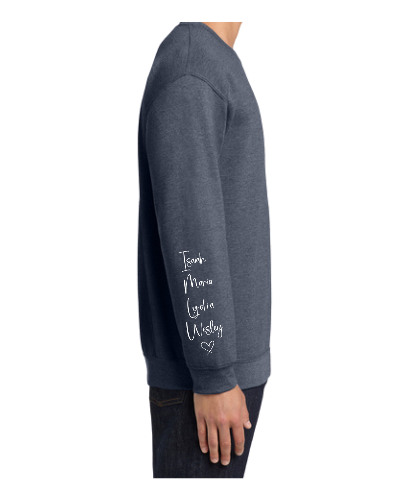 I wear my Heart on my Sleeve Crewneck