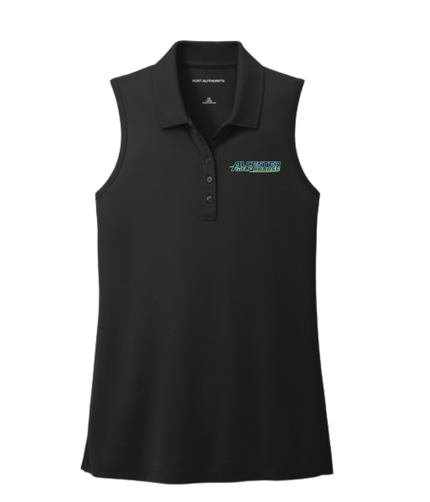 Alcester Golf Course - Womens Sleeveless Polo - Logo
