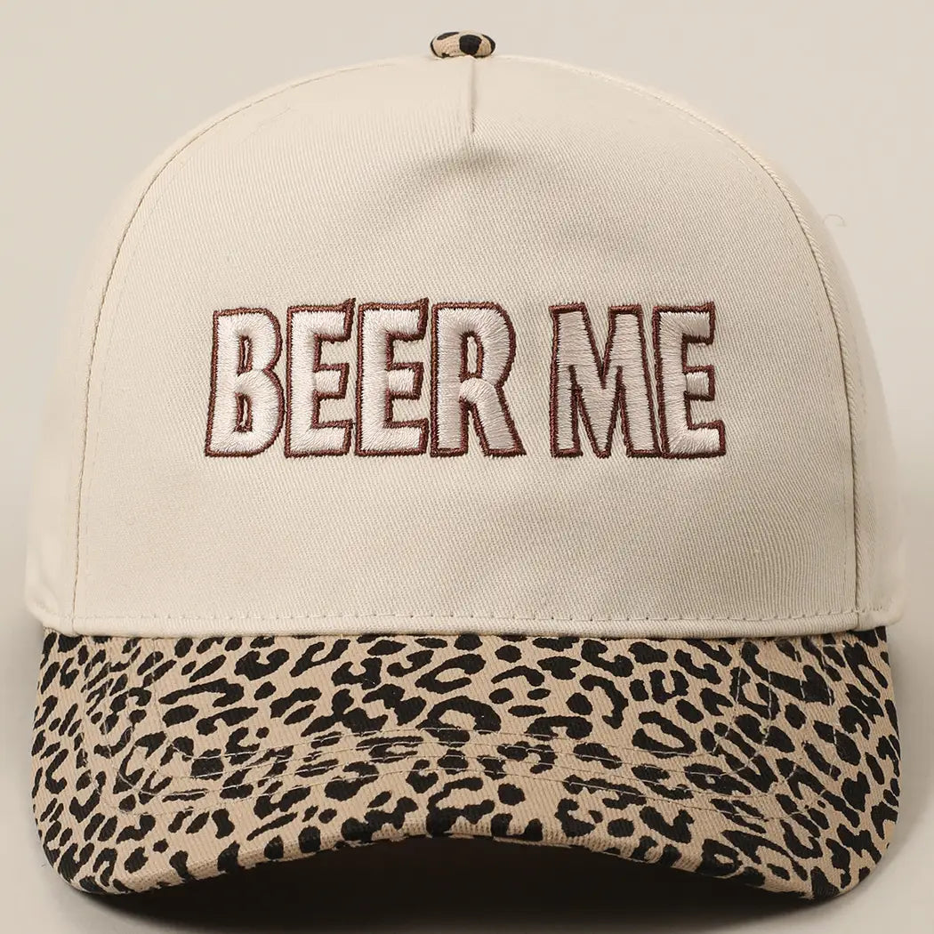 Beer me Trucker cap - Leapard
