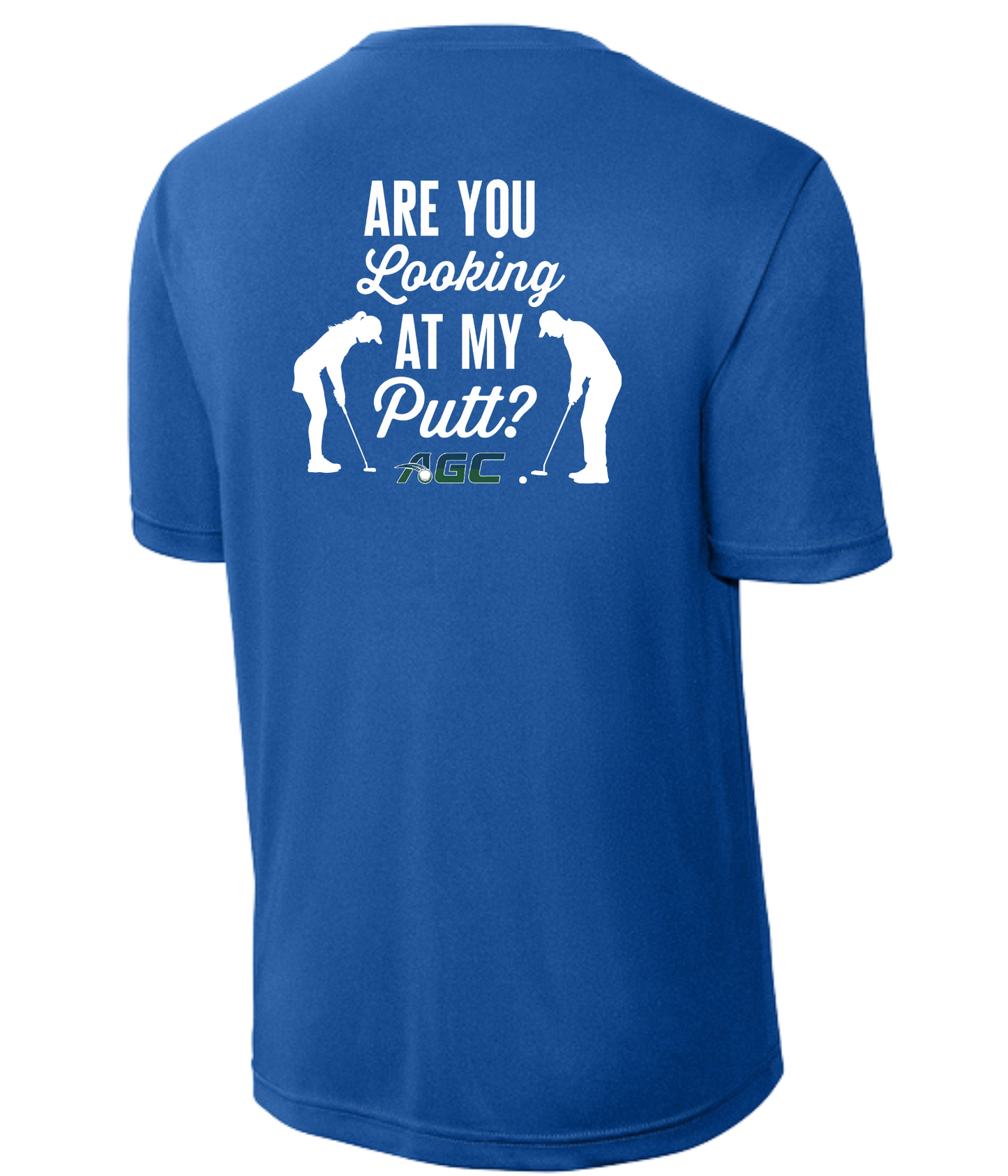 Alcester Golf Course - Unisex Dry-Fit Tee - Looking at my Putt