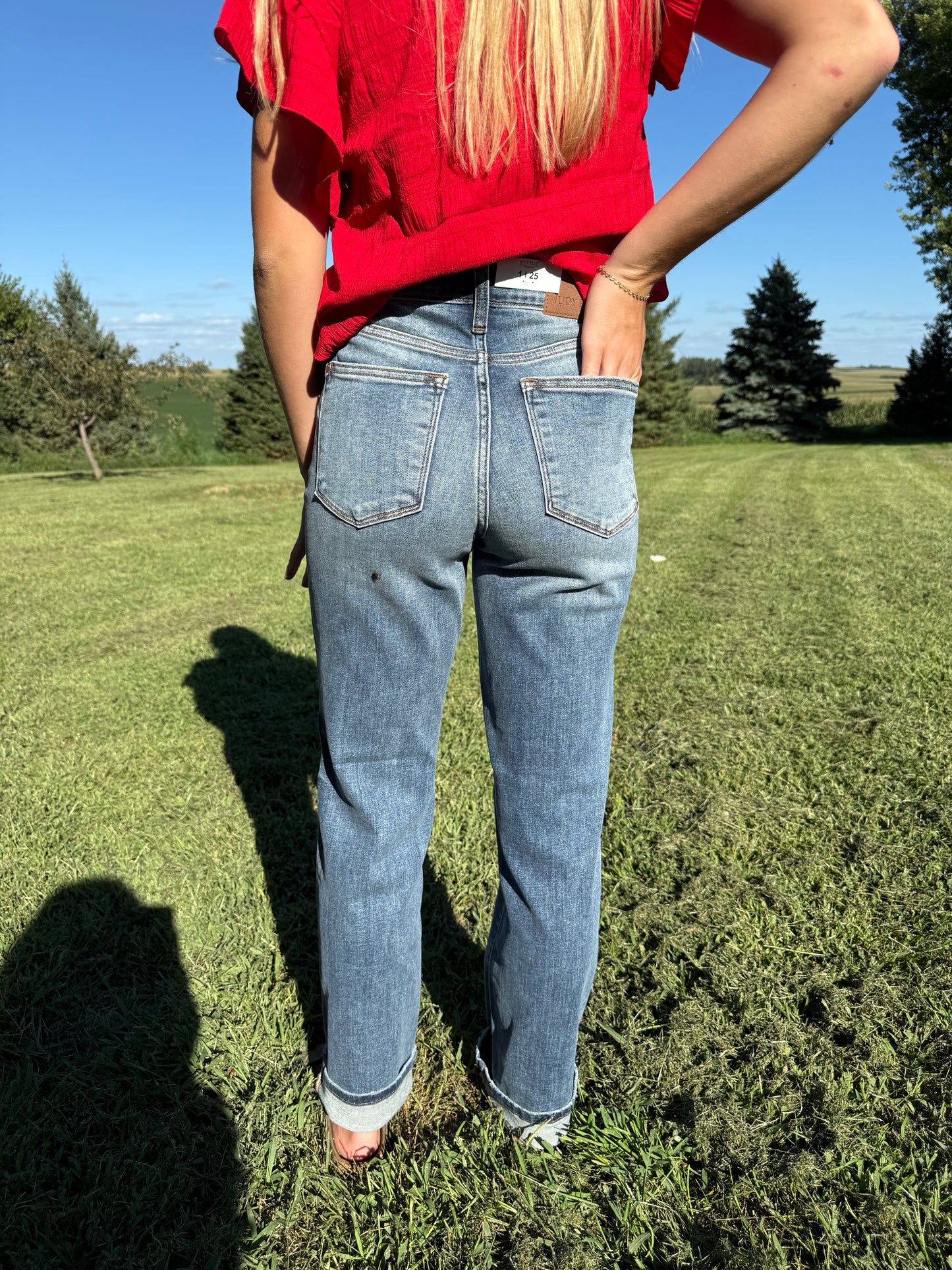 Judy Blue jeans, High Waisted Dad Straight Jean
