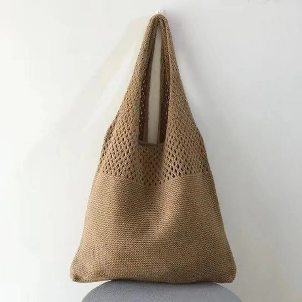 Vintage Knit Tote Bag