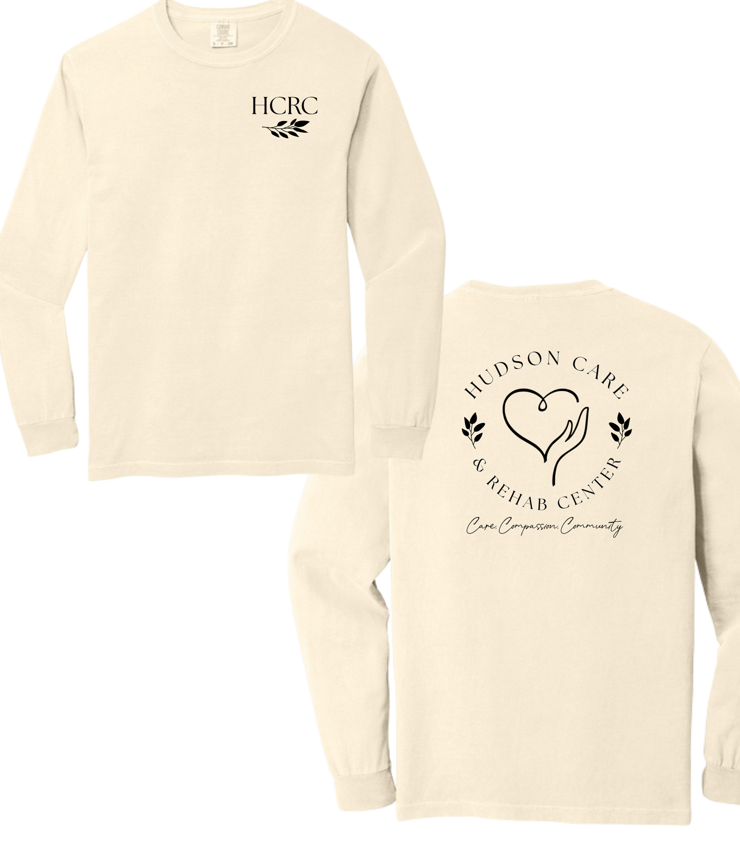 Hudson Care & Rehab - Comfort Color Long Sleeved Tee - Vine