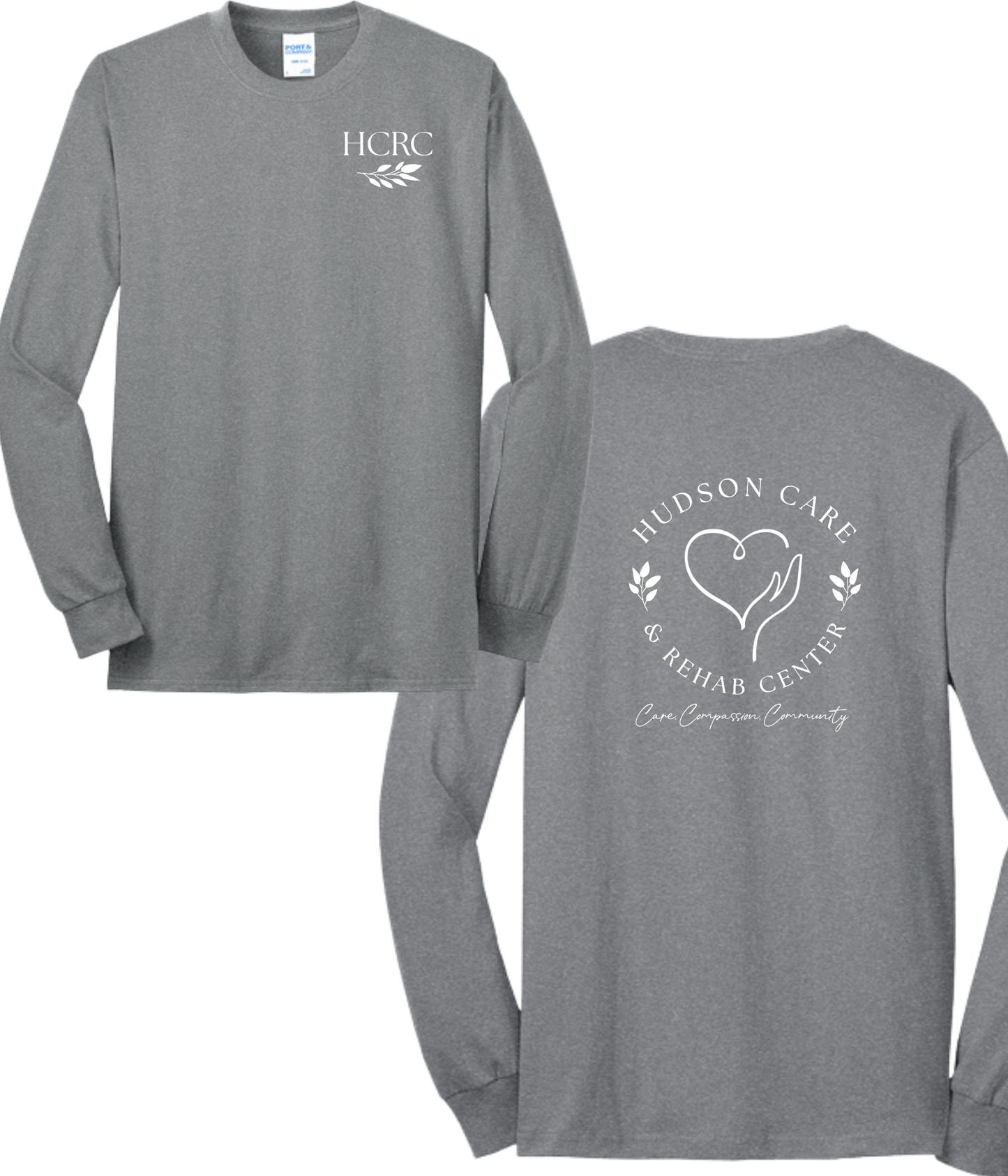Hudson Care & Rehab - Port & Co Long Sleeved Tee - Vine