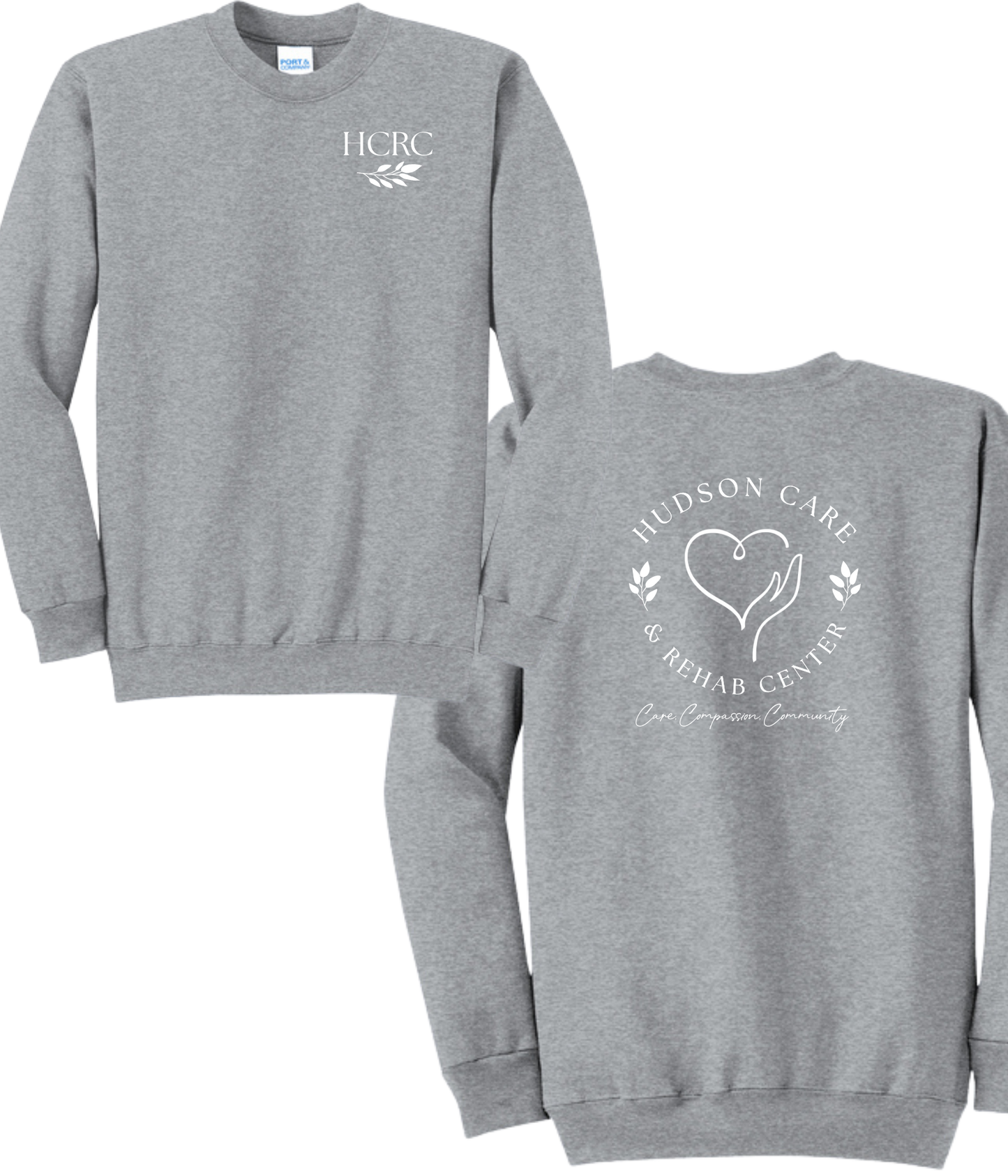 Hudson Care & Rehab - Port & Co Crewneck - Vine