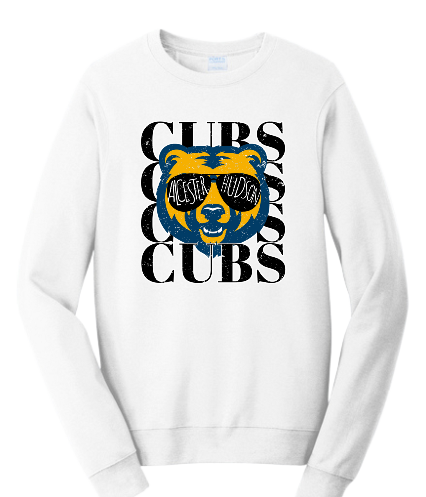Adult Crew Sweatshirt - Sunglasses Cub