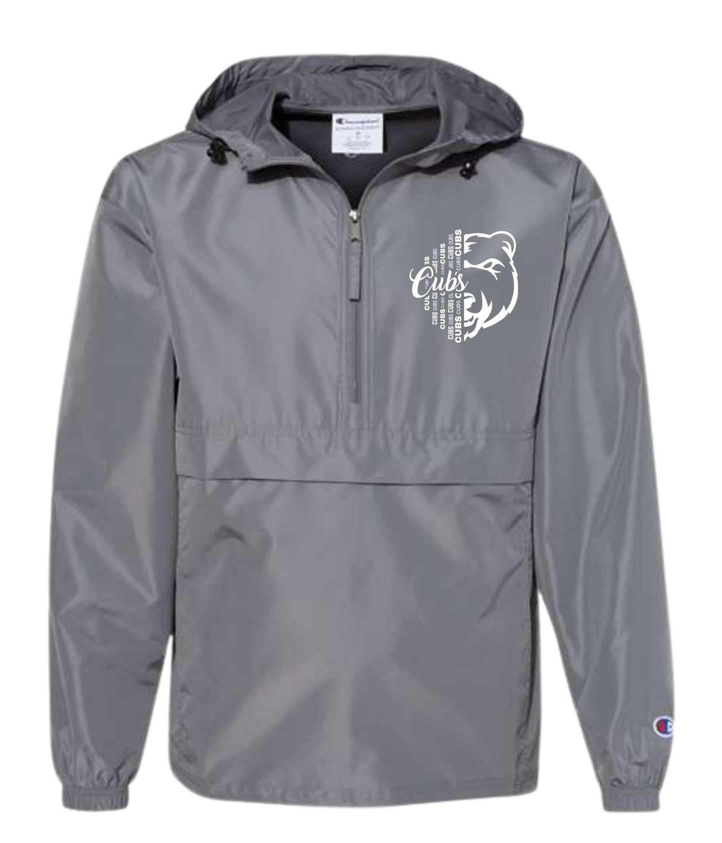 Men's Windbreaker Packable Jacket - 1/2 Face Cub