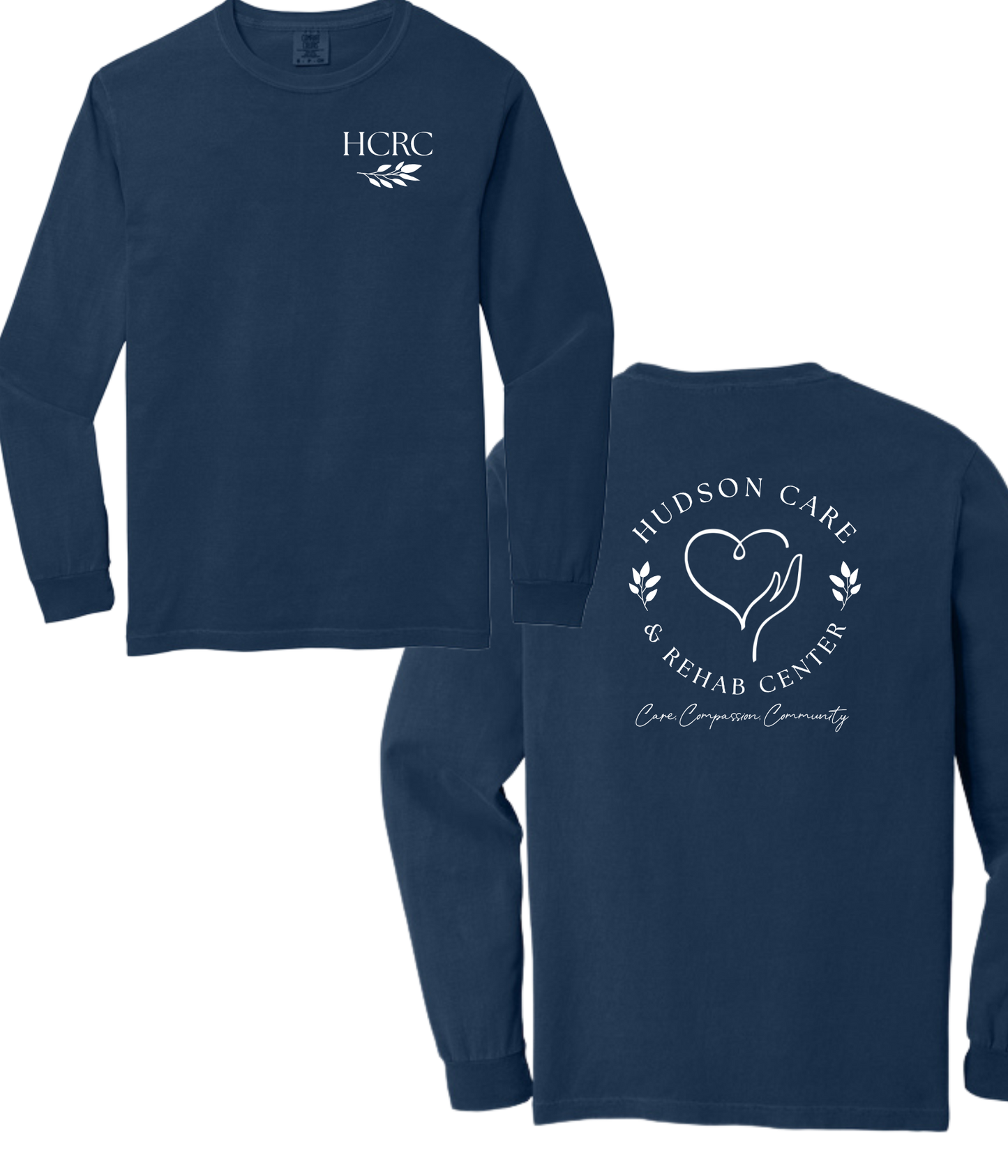 Hudson Care & Rehab - Comfort Color Long Sleeved Tee - Vine