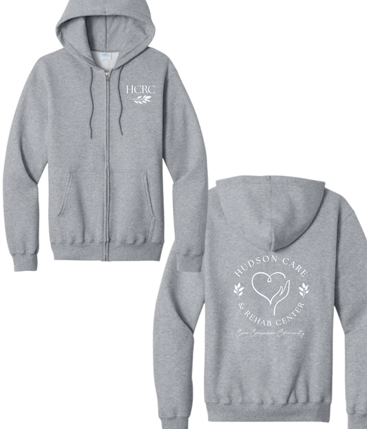 Hudson Care & Rehab - Port & Co Full Zip Hoodie - Vine