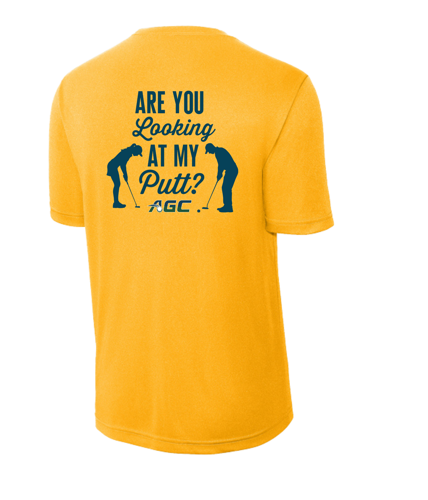 Alcester Golf Course - Unisex Dry-Fit Tee - Looking at my Putt