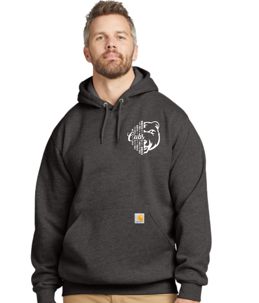 Adult Carhartt Hoodie- 1/2 Faced Cub