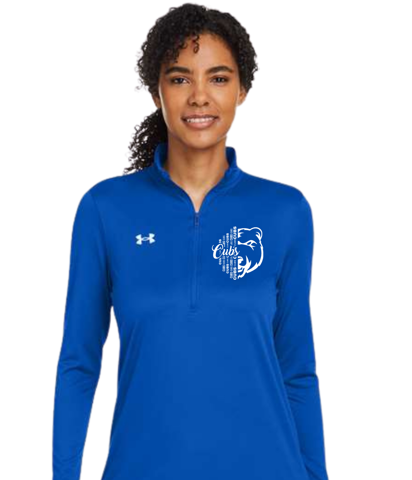 Women's Under Armour  1/4 zip - 1/2 Face Cub