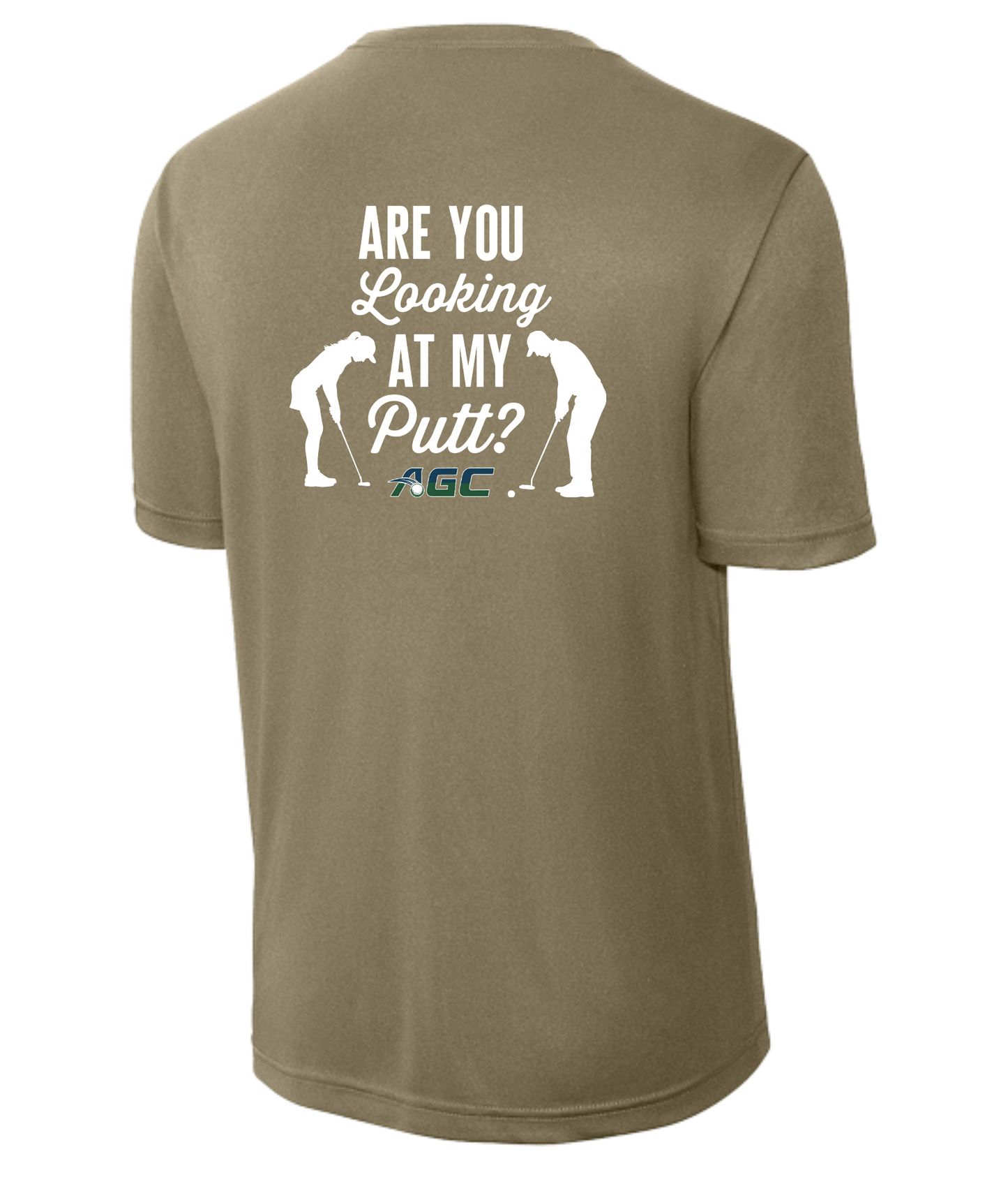 Alcester Golf Course - Unisex Dry-Fit Tee - Looking at my Putt