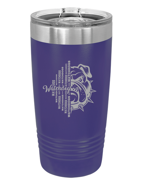 Beresford 20 oz coffee tumbler - 1/2 Face Watchdog