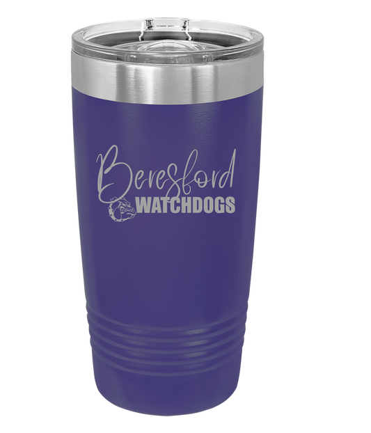Beresford 20 oz coffee tumbler - Cursive