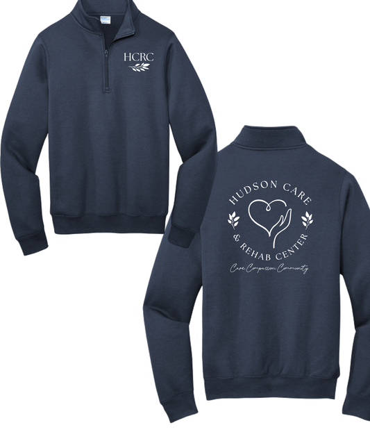 Hudson Care & Rehab - Port & Co 1/4 zip fleece - Vine