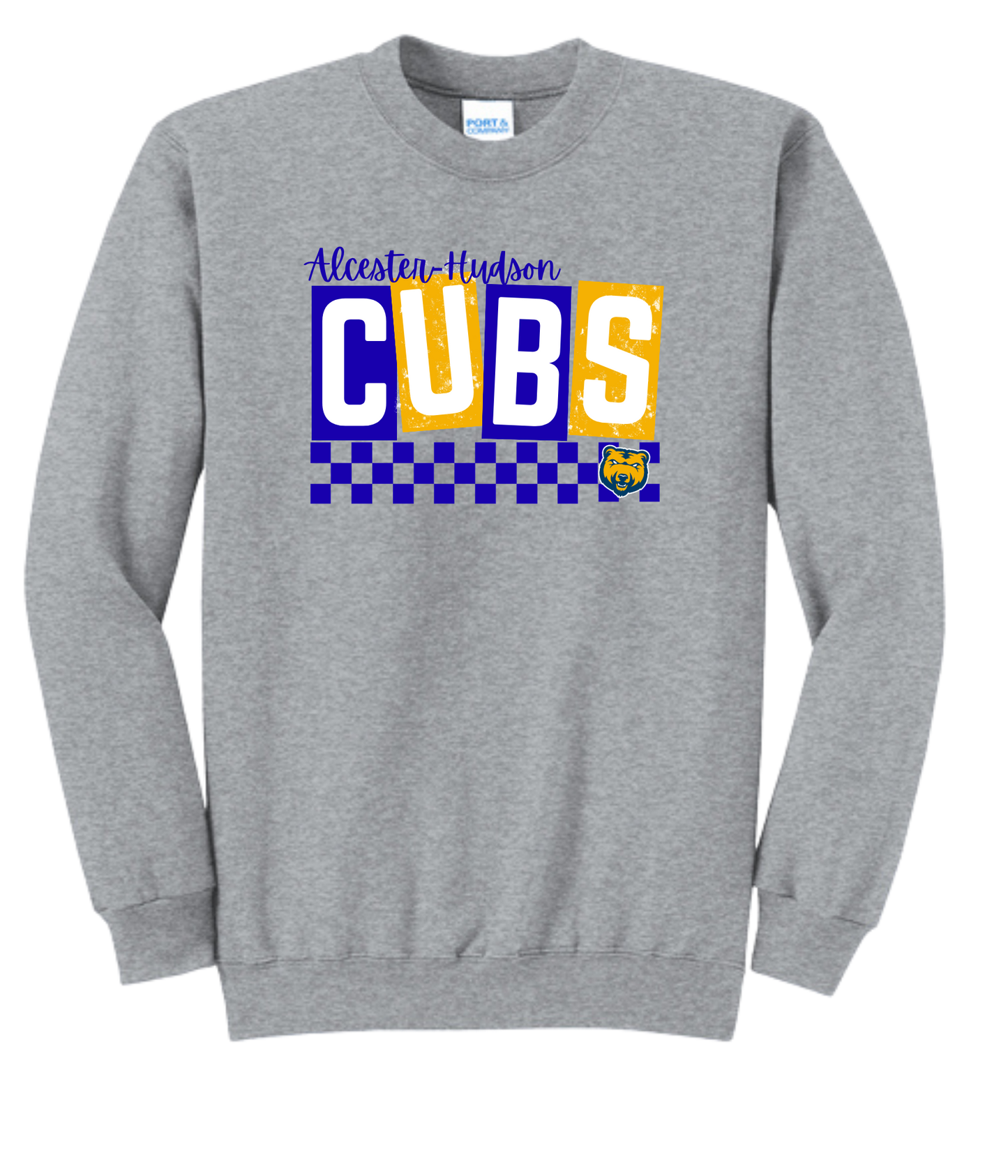 Alcester-Hudson - P&C Crewneck- Checkered