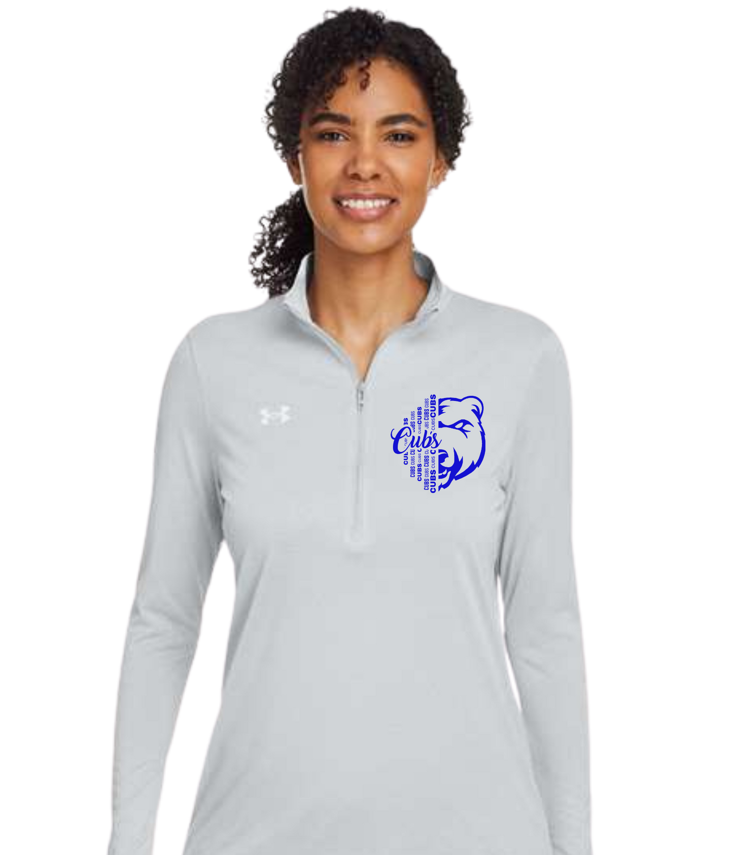 Women's Under Armour  1/4 zip - 1/2 Face Cub