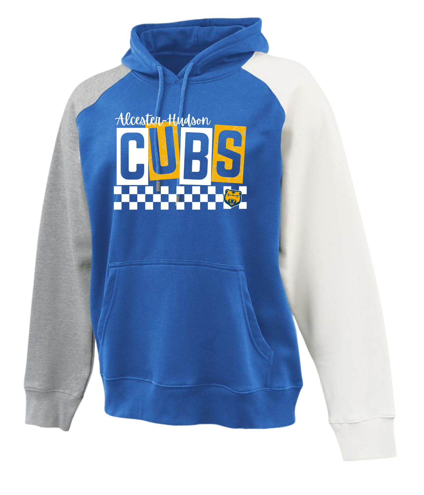Alcester-Hudson - Colorblock Hoodie - Checkered