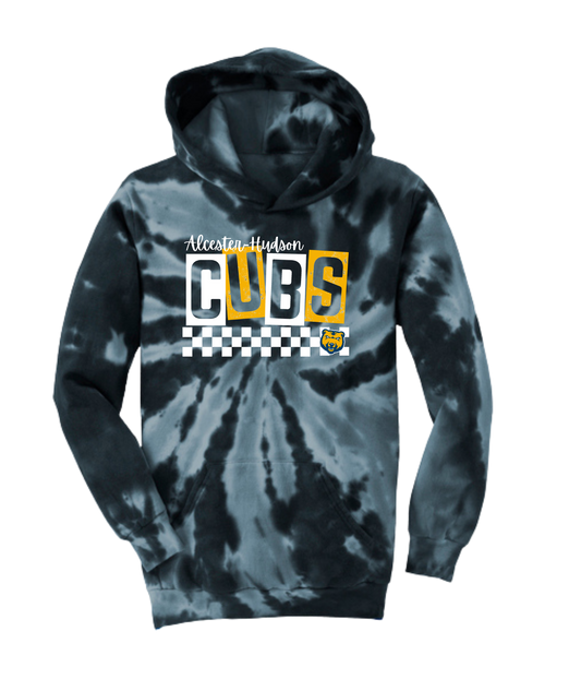 Alcester-Hudson - P&C Tie-Dyed Hoodie- Checkered
