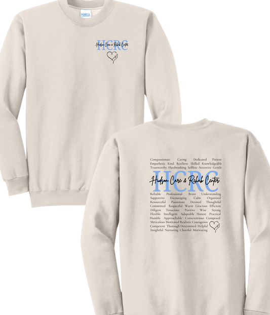 Hudson Care & Rehab - Port & Co Crewneck - Words