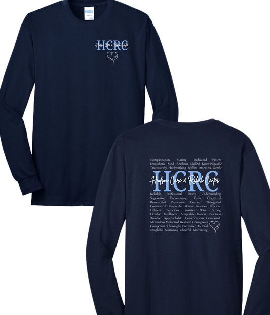 Hudson Care & Rehab - Port & Co Long Sleeved Tee - Words