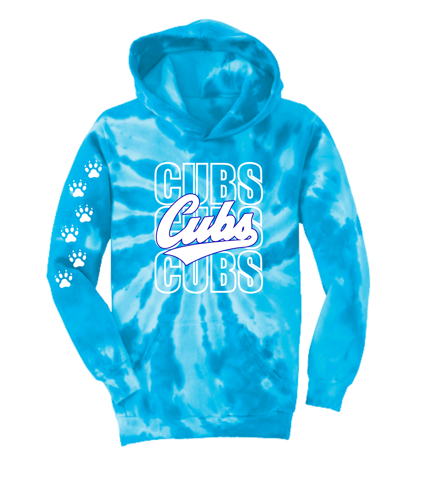Alcester-Hudson - P&C Tie-Dyed Hoodie- Cubs