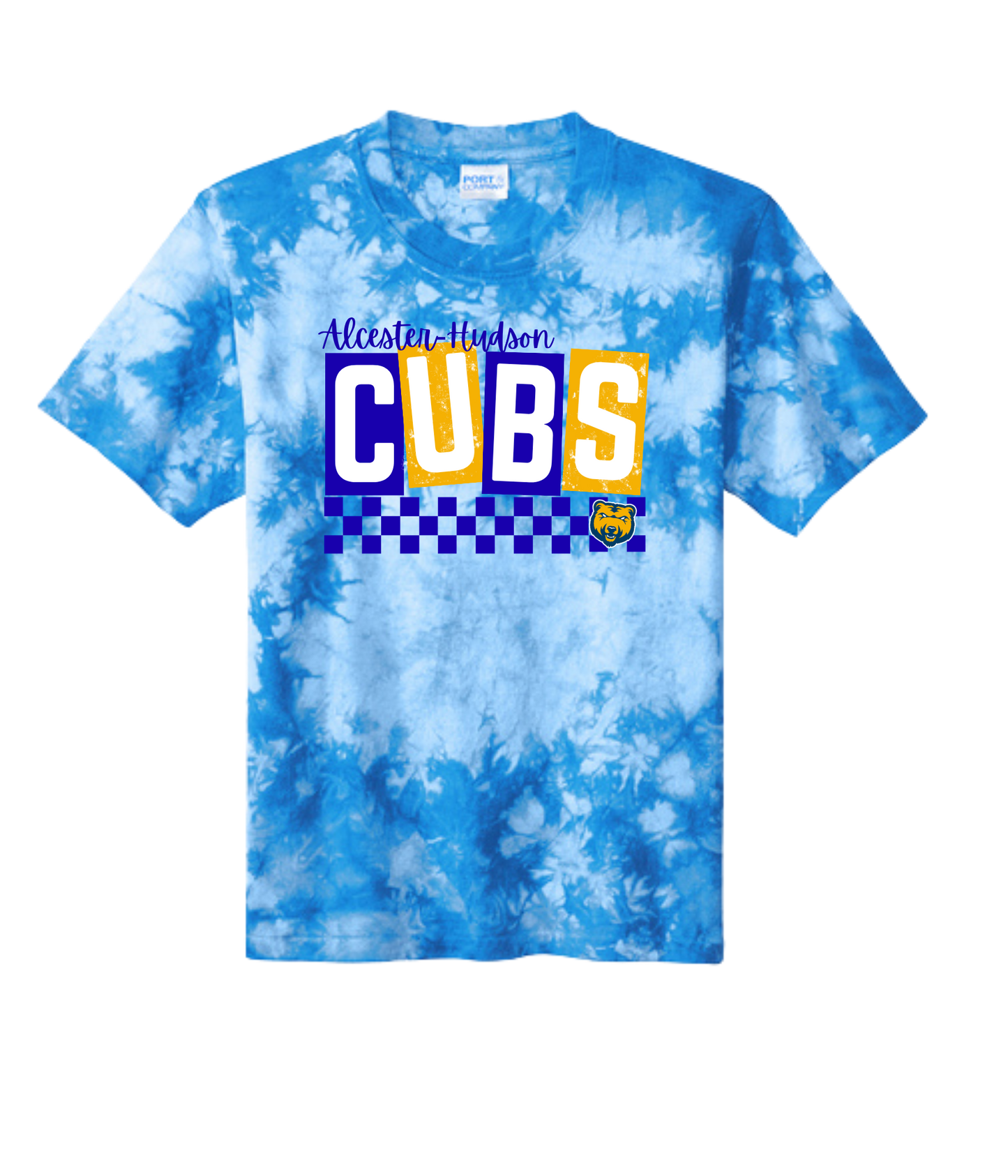 Alcester-Hudson - P&C Tie-Dyed T-shirt- Checkered