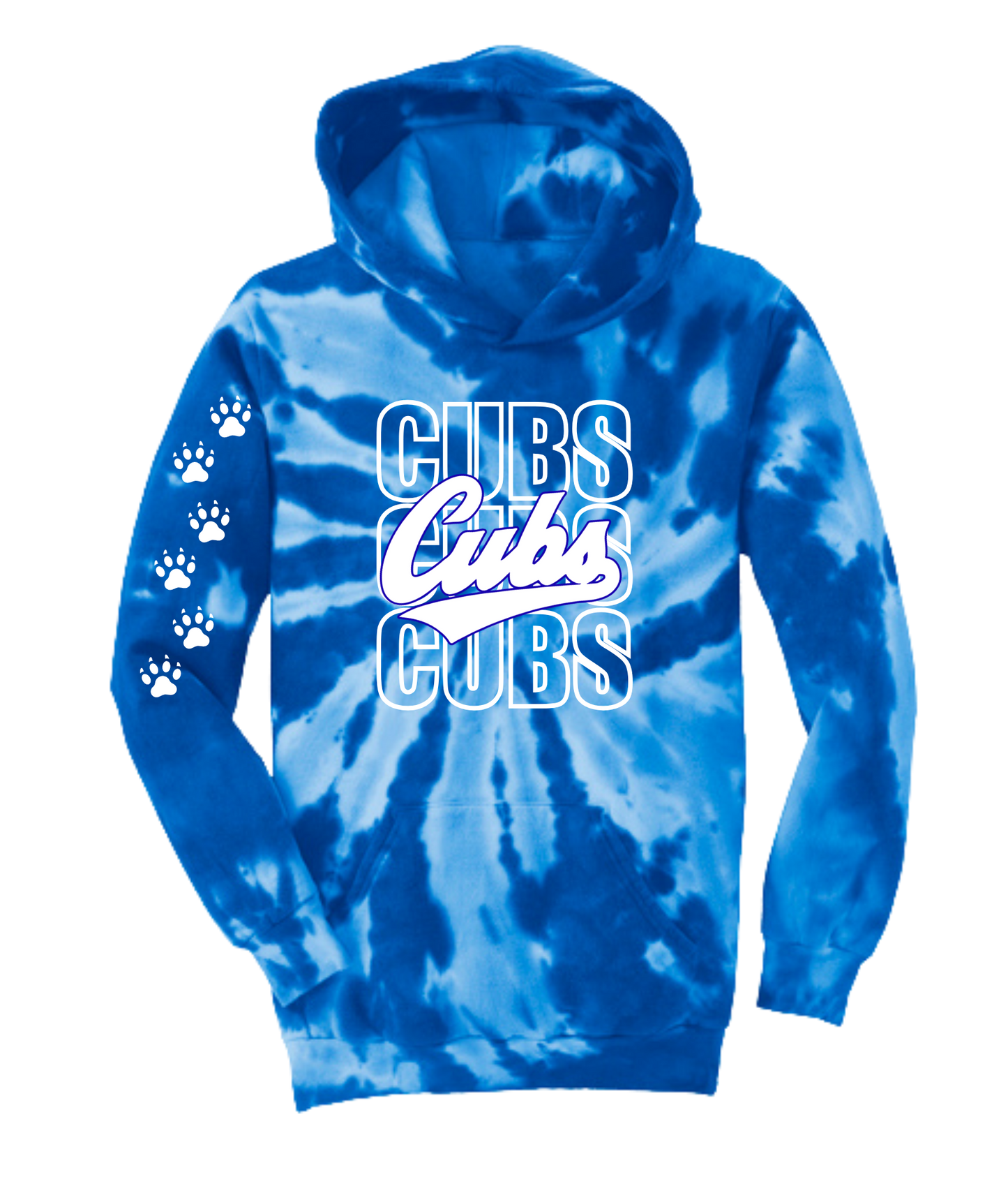 Alcester-Hudson - P&C Tie-Dyed Hoodie- Cubs