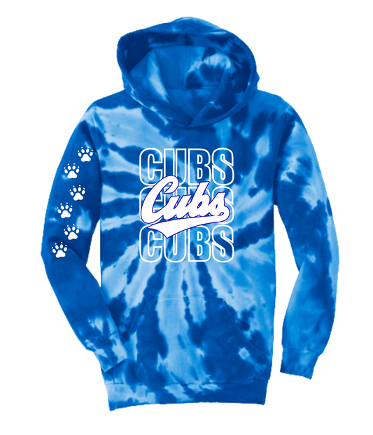 Alcester-Hudson - P&C Tie-Dyed Hoodie- Cubs