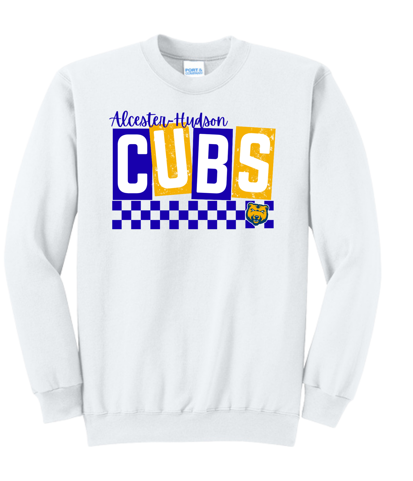 Alcester-Hudson - P&C Crewneck- Checkered