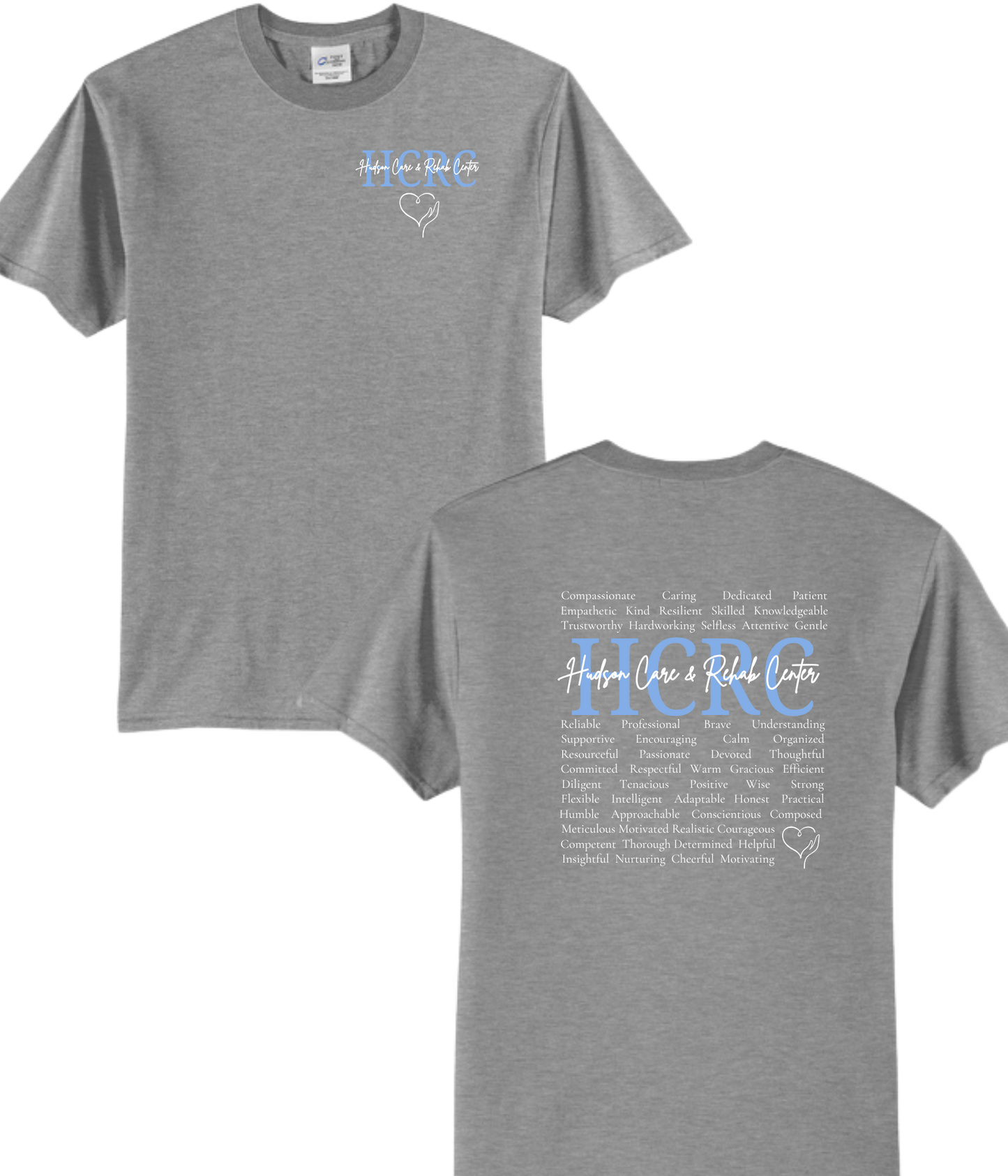 Hudson Care & Rehab - Port & Co Tee - Words