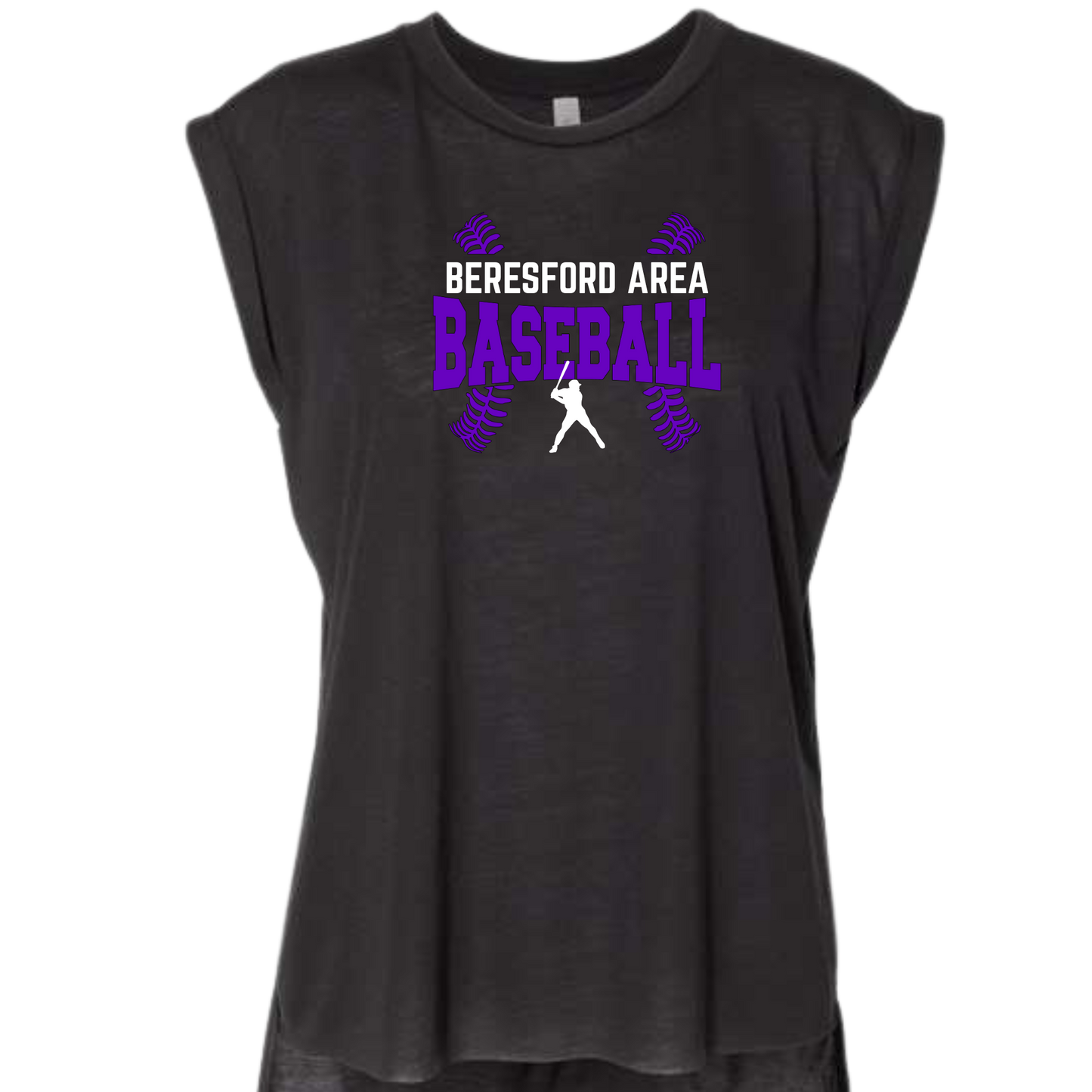 Bella Canvas Muscle Tank - Beresford/ Beresford Area - Baseball Stitches